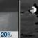 Friday Night: Slight Chance Rain Showers then Mostly Cloudy